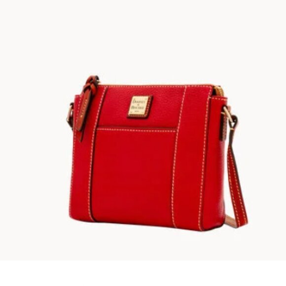 Dooney and Bourke Red Pebble Grain Lexington Crossbody NWT - Picture 7 of 9